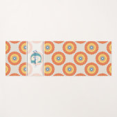 名前をカスタムするエーゲアンサマーラジアントドットマンダラ ヨガマット (正面(横))