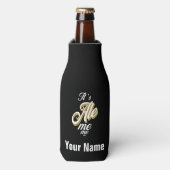 名前をカスタムするエール私ビールボトルクール ボトルクーラー (ボトル正面)