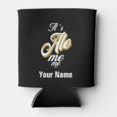 名前をカスタムするエール私ビールボトルクール 缶クーラー (正面)