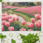 名前をカスタムするオランダウィンドミルズ キッチンタオル (折り畳み)