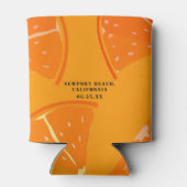 名前をカスタムするオレンジスライスバチェロレッテクーラーボックス 缶クーラー (裏面)