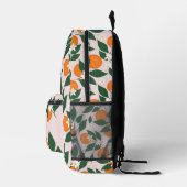 名前をカスタムするオレンジブロッサムシトラスガーリー柄 プリントバックパック (右)