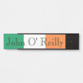 名前をカスタムするオンアイリッシュフラグnpcn サインプレート (正面)