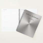名前をカスタムするオンシルバーメタルルック2020 プランナー手帳 (ディスプレー)