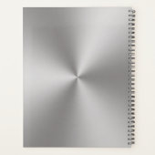 名前をカスタムするオンシルバーメタルルック2020 プランナー手帳 (裏面)