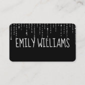 名前をカスタムするオンブラックウィズダイヤモンド 名刺 (正面)