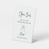 名前をカスタムするオープンバーダンスフロア結婚ズサイン 台座サイン (正面)