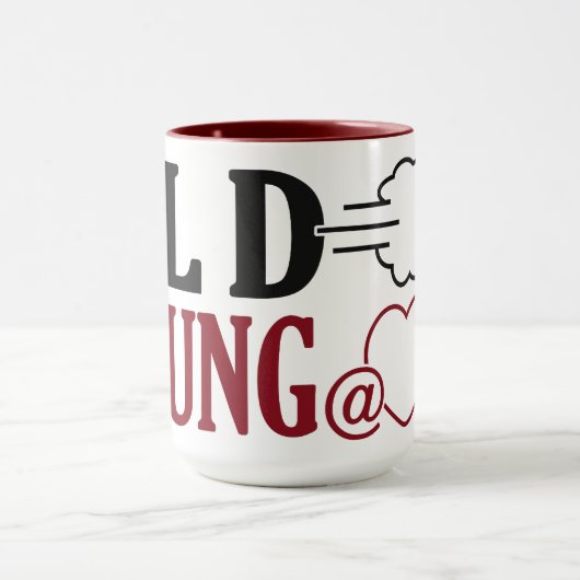 名前をカスタムするオールドファートマグ – スタイルとカラーを選択 マグカップ (中央)