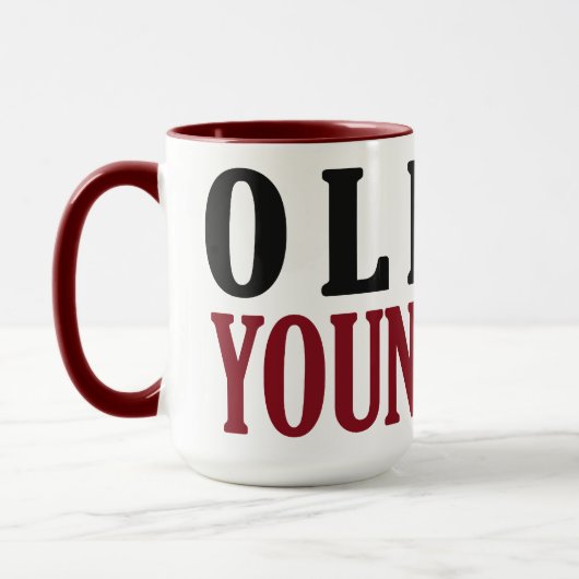 名前をカスタムするオールドファートマグ – スタイルとカラーを選択 マグカップ (左)