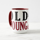 名前をカスタムするオールドファートマグ – スタイルとカラーを選択 マグカップ (正面左)