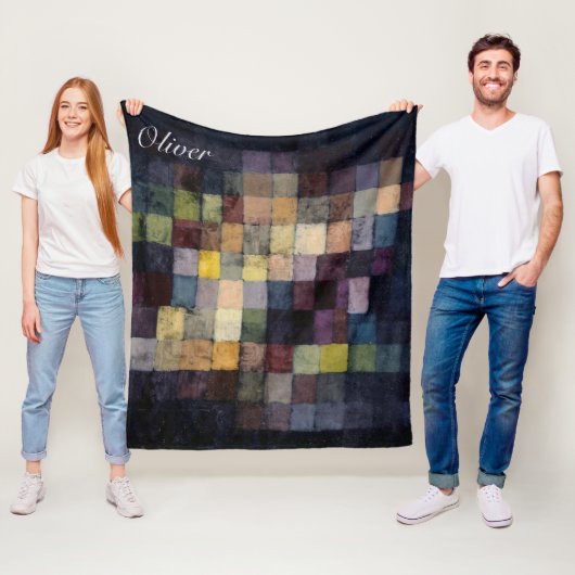 名前をカスタムするオールド絵を描サウンドby Paul Klee フリースブランケット (インサイチュ)