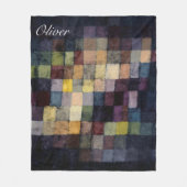 名前をカスタムするオールド絵を描サウンドby Paul Klee フリースブランケット (正面)