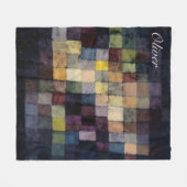 名前をカスタムするオールド絵を描サウンドby Paul Klee フリースブランケット (正面(横))