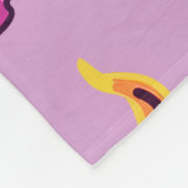 名前をカスタムするカウトブラックガールパープルフリースブランケット フリースブランケット (角)