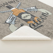 名前をカスタムするカウボーイリボルバーガンウィスキーサロン シェルパブランケット (3/4)