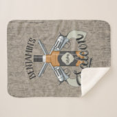 名前をカスタムするカウボーイリボルバーガンウィスキーサロン シェルパブランケット (正面(横))