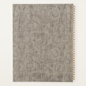 名前をカスタムするカウボーイリボルバーガンウィスキーサロン プランナー手帳 (裏面)