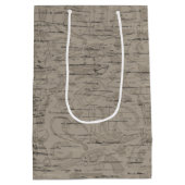 名前をカスタムするカウボーイリボルバーガンウィスキーサロン ミディアムペーパーバッグ (裏面)