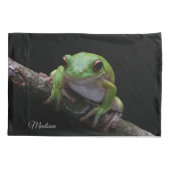 名前をカスタムするカエル枕ケース 枕カバー (裏面)