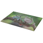 名前をカスタムするカエル カッティングボード (角)