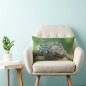 名前をカスタムするカエル ランバークッション (椅子)