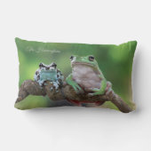 名前をカスタムするカエル ランバークッション (裏面)