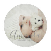 名前をカスタムするカスタムと文字の写真 カッティングボード (正面)