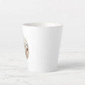 名前をカスタムするカスタムと文字の写真 カフェラテマグ (正面)