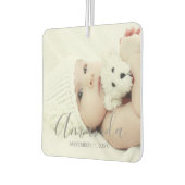 名前をカスタムするカスタムと文字の写真 カーエアーフレッシュナー (左)