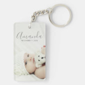 名前をカスタムするカスタムと文字の写真 キーホルダー (裏面)