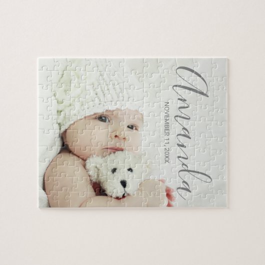 名前をカスタムするカスタムと文字の写真 ジグソーパズル (横)
