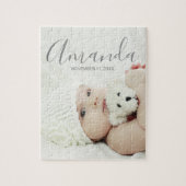 名前をカスタムするカスタムと文字の写真 ジグソーパズル (縦)