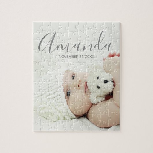 名前をカスタムするカスタムと文字の写真 ジグソーパズル (縦)