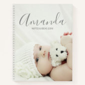 名前をカスタムするカスタムと文字の写真 ノートブック (正面)