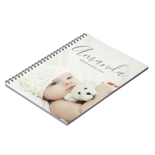 名前をカスタムするカスタムと文字の写真 ノートブック (左側)