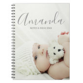 名前をカスタムするカスタムと文字の写真 ノートブック (正面)