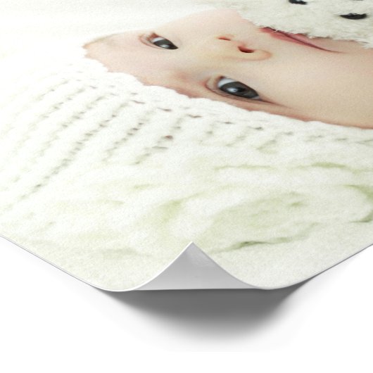 名前をカスタムするカスタムと文字の写真 ポスター (角)