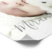 名前をカスタムするカスタムと文字の写真 ポスター (角)