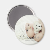 名前をカスタムするカスタムと文字の写真 マグネット (正面/裏面)