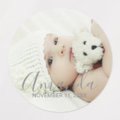 名前をカスタムするカスタムと文字の写真 ラベル (デザイン1)