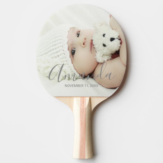 名前をカスタムするカスタムと文字の写真 卓球ラケット (正面)