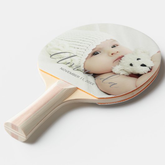 名前をカスタムするカスタムと文字の写真 卓球ラケット (正面アングル)