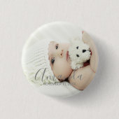 名前をカスタムするカスタムと文字の写真 缶バッジ (正面)