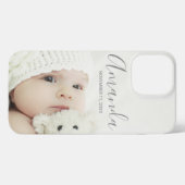 名前をカスタムするカスタムと文字の写真 iPhoneケース (裏面横)
