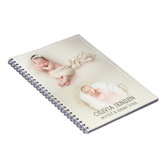 名前をカスタムするカスタムと文字ノート付き写真 ノートブック (右側)