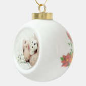 名前をカスタムするカスタムと文字 セラミックボールオーナメント (右)