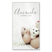 名前をカスタムするカスタムと文字 マグネット名刺 (正面縦)