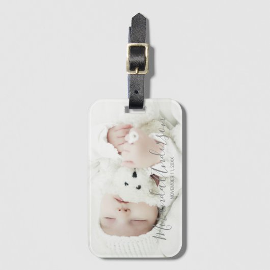 名前をカスタムするカスタムと文字 ラゲッジタグ (正面縦)