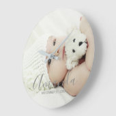 名前をカスタムするカスタムと文字 ラージ壁時計 (傾斜)