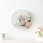 名前をカスタムするカスタムと文字 ラージ壁時計 (ホーム)